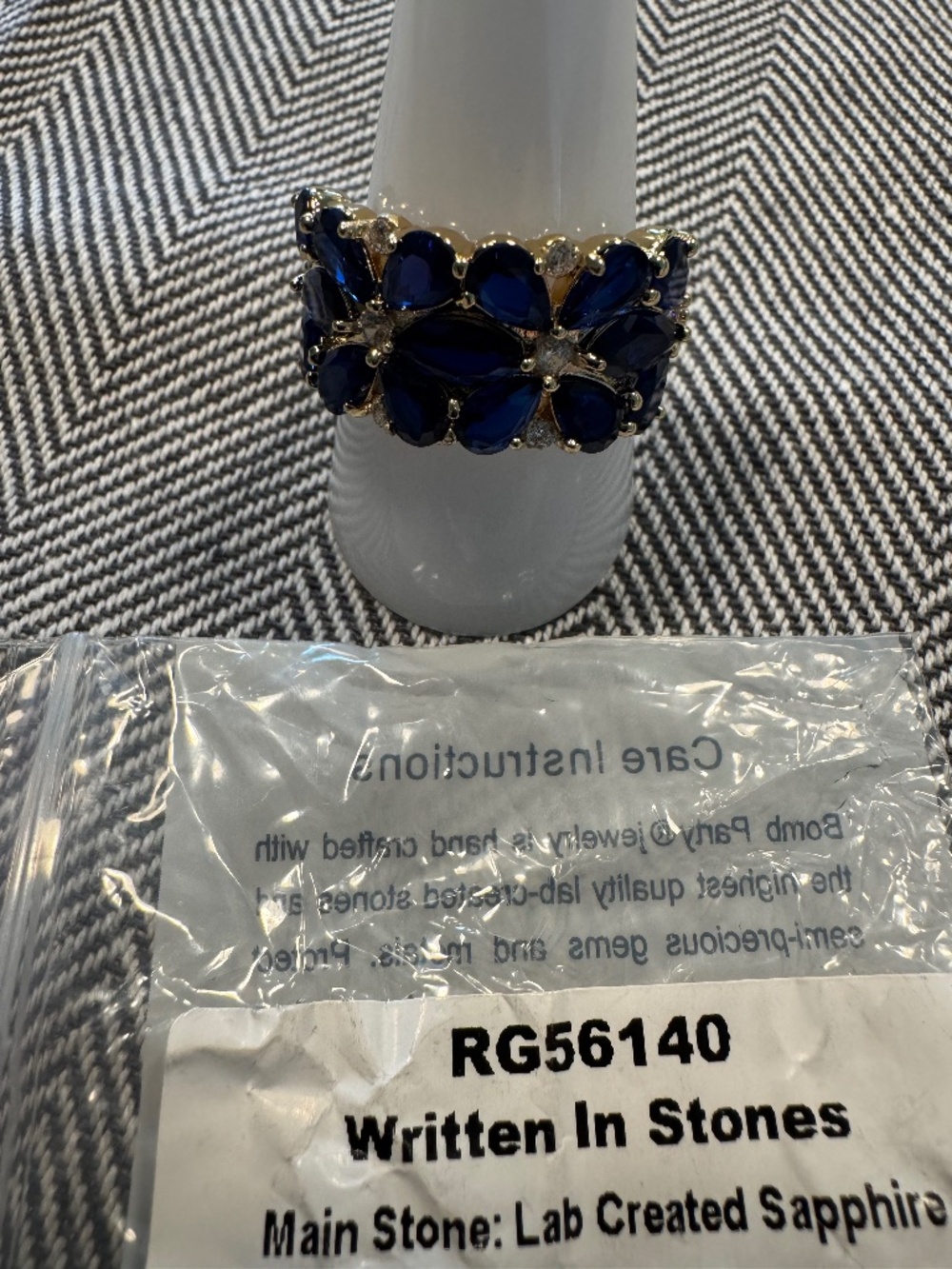 Written In Stones - Birthday/Original Ring by BP - Size 10. -  RG56140
